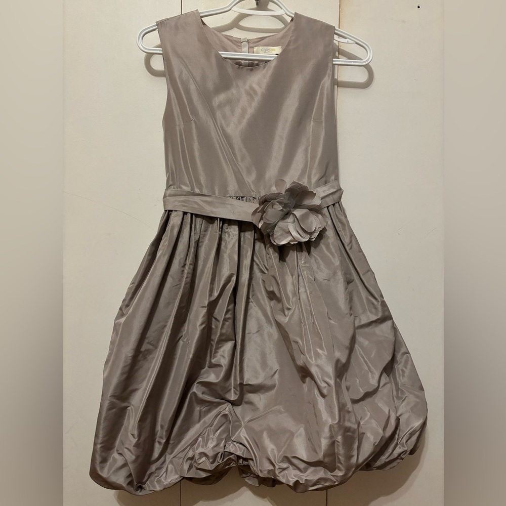 Crewcuts silver special occasion dress